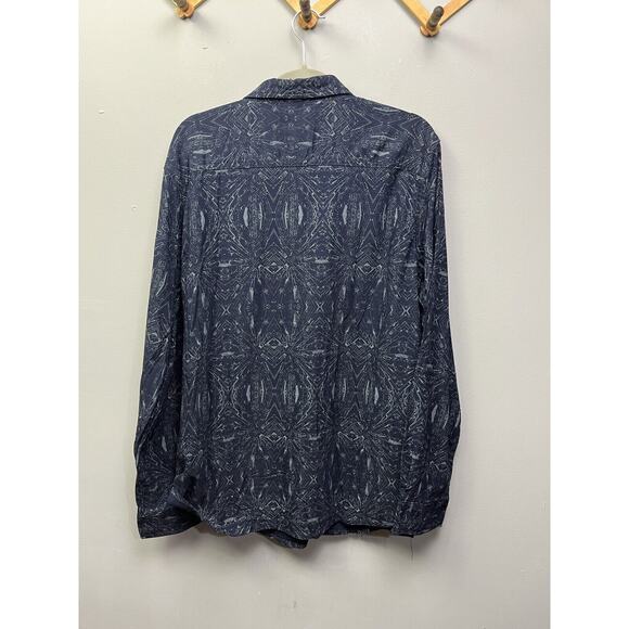 Fredd‎ Marshall Shirt Mens XXL 2XL Blue Gray Striped Long Sleeve Button Up NEW - Picture 2 of 6